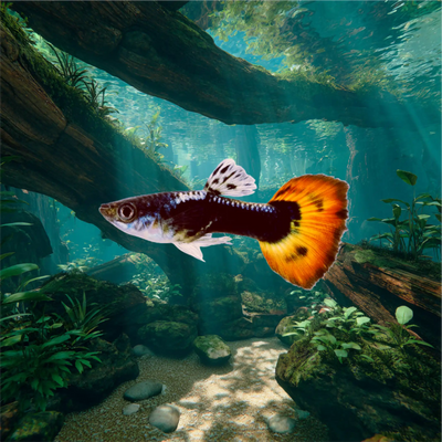 Phoenix Tail Guppy and Fry Guppy fish – Peaceful Colourful Livebearer