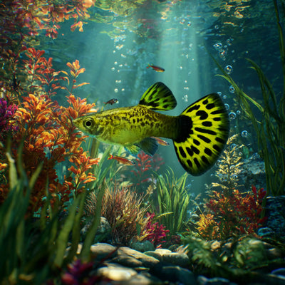 Endler Tiger Guppy  (Yellow) – Striking Energetic Livebearer - Image 2