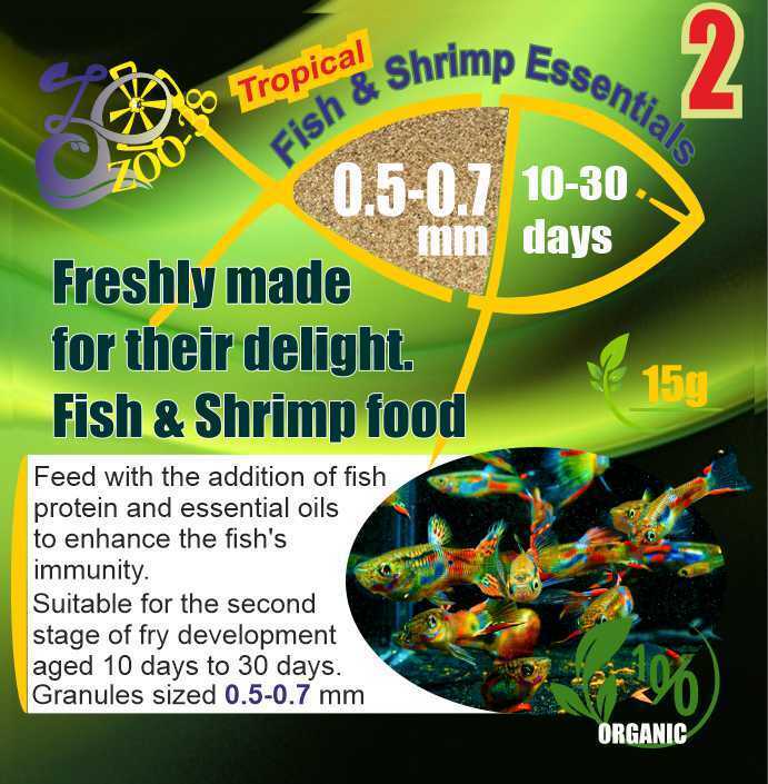 Live Artemia & Fish Protein for Fish fry food Baby Tropical Fish & Shrimp ZOO38